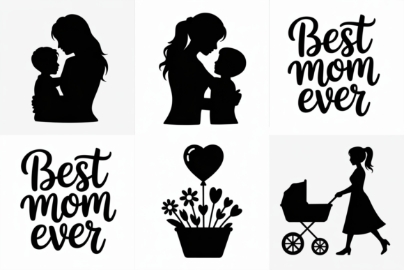 Best Mom Ever SVG Bundle: A Versatile Graphics Asset for Crafts & Design Projects