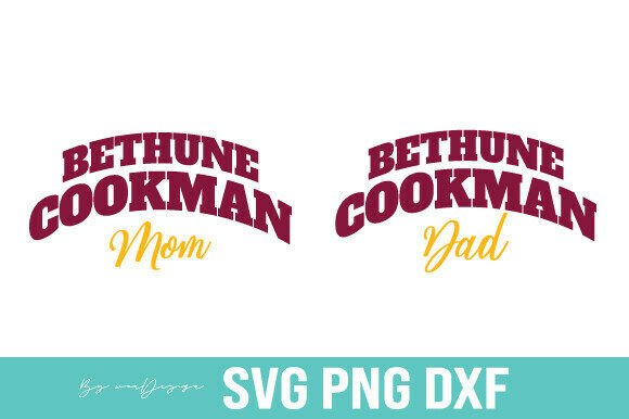 Bethune Cookman MOM-DAD HBCU SVG & PNG: A Crafts-Friendly Graphic Design Asset for Content Creators