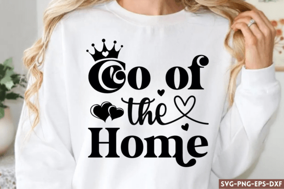 Ceo of the Home SVG, Mom Quotes SVG: Graphics for Crafts & Content