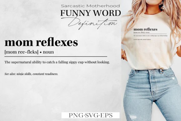 Funny Mom-Themed Definitions SVG PNG: A Graphic Design Asset for Creative Bloggers