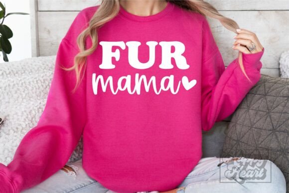 Fur Mama SVG PNG - A Versatile Graphic Design Asset for Crafts and Merch
