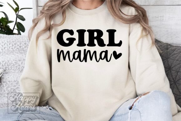 Girl Mama SVG PNG for Real Embroidery Projects