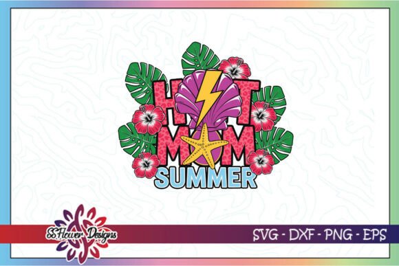 Hot Mom Summer Sunglasses SVG: A Vibrant Graphic Design Asset for Crafts and Branding