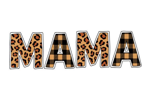 Mama Leopard Plaid Print SVG: A Versatile Graphic Design Asset for Crafts and Local Businesses