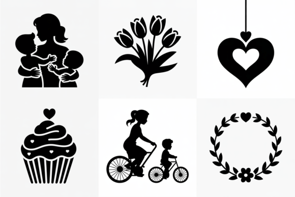 Mom and Kids SVG Bundle Family Love for Crafts and Graphics