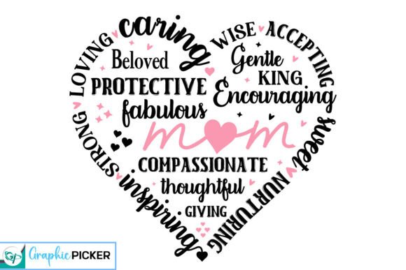 Mom Heart Shape SVG: A Versatile Graphic Design Asset for Content Creators