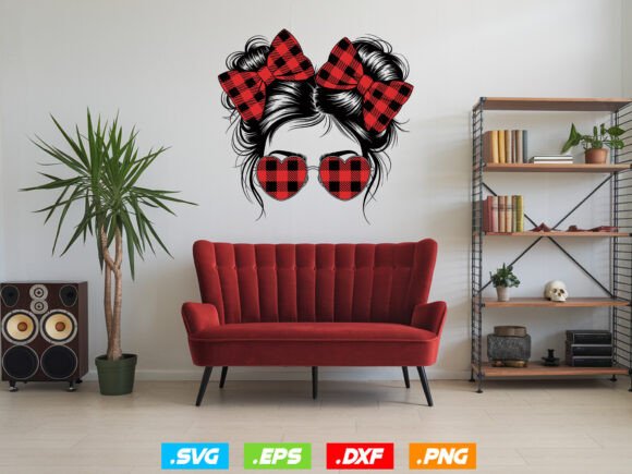 Mom Messy Buns SVG: A Quirky Graphic Asset for Local Business Branding