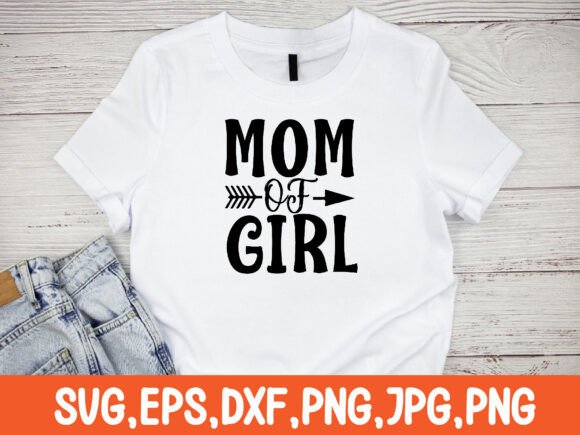 MOM of GIRL Svg Design: A Versatile Graphic Asset for Crafts and Branding