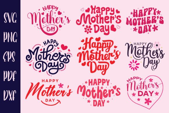 Mother’s Day SVG Bundle Mom Typography Review