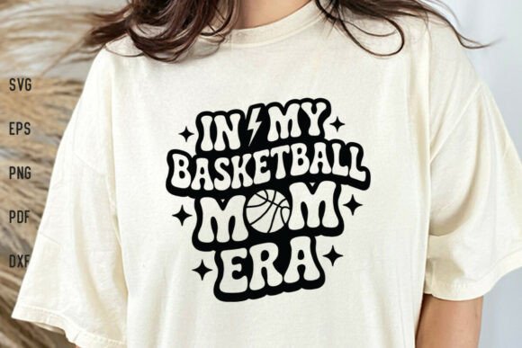 Retro in My Basketball Mom Era Shirt SVG for Crafts and Graphics