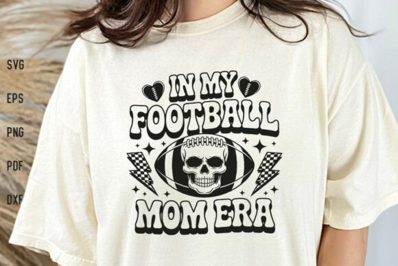 Retro in My Football Mom Era Shirt SVG: A Nostalgic Graphic for Crafts and Merch